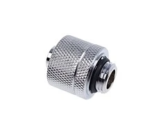Alphacool Eiszapfen connection straight G1/4 inch female thread to 16/10mm – chrome sidabrinis