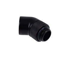Alphacool Eisfrost Adapteris 45 Degree G1/4 Inch Female to G1/4 Inch Male – Rotatable, Juodas