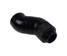 Alphacool Eiszapfen Angle Adapteris 45 Degrees Double Rotatable G1/4 Female to G1/4 Female – Juodas