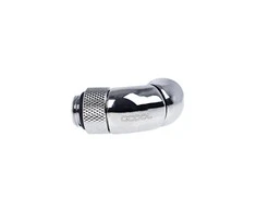 Alphacool Eiszapfen Winkeladapter 45 Grad doppel drehbar G1/4 AG auf G1/4 IG – chrome