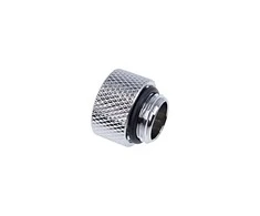 Alphacool Eiszapfen Adapteris straight G1/4 inch female to G1/4 inch male – chrome sidabrinis