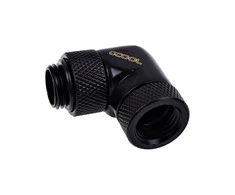 Alphacool Eiszapfen Angle Adapteris 90 Degrees Rotatable G1/4 Female to G1/4 Male – Juodas