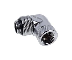 Alphacool Eiszapfen Angle Adapteris 90 Degrees Rotatable G1/4 Female to G1/4 Female – chrome