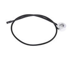 Alphacool Eiszapfen temperatūros jutiklis G1/4 vyriškas/vyriškas su moterišku adapteriu – chromas
