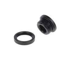 Alphacool HF bulkhead fitting, short version, G1/4 – Juodas