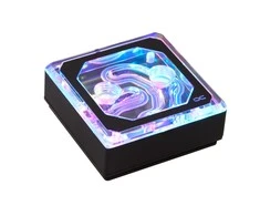 Alphacool Eisblock XPX Aurora Edge CPU – Acrylic Juodas Digital RGB