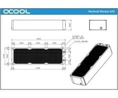 Alphacool NexXxoS Monsta Radiator – 420mm, juodas