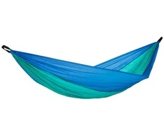 Amazonas Adventure ice-mėlynas kelioninis hamakas, 275x140 cm, itin lengvas (tik 180 gramų)