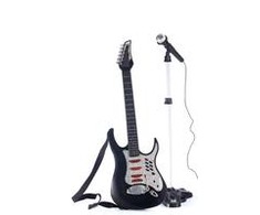 Music Muzika - Elektrinė gitara su mikrofonu ir stovu (501073)