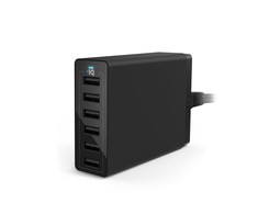 Telefono įkroviklis Anker PowerPort 6 USB Charger 60W 6 Port Black A2123