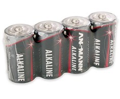 1x4 Ansmann Alkaline Baby C LR 14 raudona linija