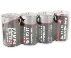 1x4 Ansmann Alkaline Mono D LR 20 raudona linija