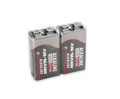 1x2 Ansmann Alkaline 9V-Block raudona linija