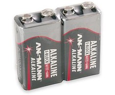 1x2 Ansmann Alkaline 9V-Block raudona linija