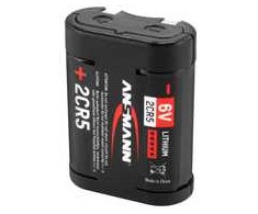 Ansmann 5020032, Vienkartinės baterijos, Ličio, 6 V, 2 vnt., Juoda, -40–60 °C