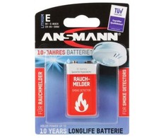 1 Ansmann Lithium 9V blokas dūmų detektoriui
