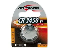 Ansmann CR 2450, Vienkartinė baterija, CR2450, Ličio jonų (Li-Ion), 3 V, 1 vnt., Nikelis