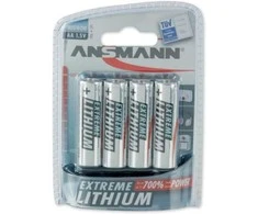 Baterijos Ansmann Extreme Lithium AA / FR6, 4vnt.
