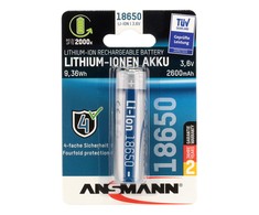 Ansmann Li-Ion 18650 2600mAh 3,6V baterija 9,36Wh 1307-0000