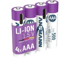 Ansmann ACCU AAA 1.5V 500MAHUSB-C.MAX1A 4PCS