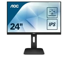 Monitorius AOC X24P1 (24", IPS/PLS, 1920x1200, DisplayPort, HDMI, VGA, juodos spalvos)