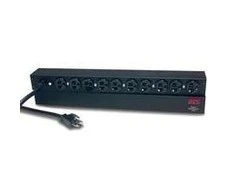 APC Basic Rack-Mount PDU - Maitinimo blokas (montuojamas ant stovo) - 120V AC - 2.4kW - Įvestis, NEMA 5-20 Įvestis - Išvestys: 10 (NEMA 5-20) - 1U - 48.3 cm (19") - 3.7 m laidas - juodas - P/N: SMTL1000RMI2UC, SMX1000C, SMX1