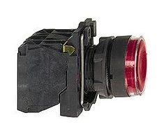 Schneider Electric Valdymo mygtukas 22mm raudonas su grįžimu su apšvietimu 1Z 1R (XB5AW34M5)