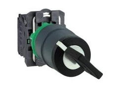 Schneider Electric Jungiklis: 3 padėtis 22mm juodas 2Z mygtukas su grįžimu (XB5AD53)