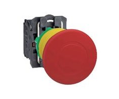 Schneider Electric 22 mm 2R IP66 apsaugos mygtukas sukant XB5AS8444