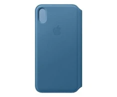 Apple iPhone XS Max odinis atverčiamas dėklas - Mėlynas (Cape Cod Blue)