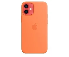 Apple iPhone 12 mini Silikoninis dėklas su MagSafe, Oranžinis (Kumquat)