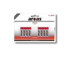 Arcas 11744803 LR03 1,5 V AAA Baterija - Daugiaspalvė (8 vnt. pakuotėje)