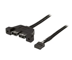 ASRock reduktorius USB 2.0 (9 kontaktų) iki 2 x USB 2.0