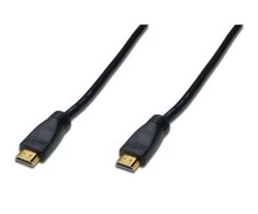Assmann Electronic DIGITUS HDMI didelės spartos A tipo jungties kabelis su stiprintuvu. M/M 15.0m Full HD CE auksinis bl