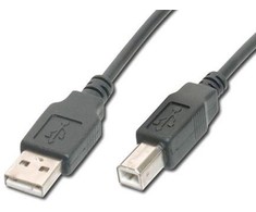 Assmann Electronic Digitus USB 2.0 HighSpeed jungties laidas USB A/USB BM/M 1.8m Juodas
