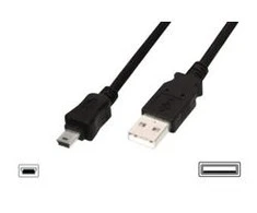 Assmann Electronic DIGITUS USB 2.0 jungties kabelis tipas A - mini B 5pin M/M 1.0m USB 2.0 conform bl