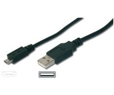 Digitus Assmann Electronic ASSMANN USB 2.0 jungties kabelis tipas A - micro B M/M 3.0m USB 2.0 conform bl