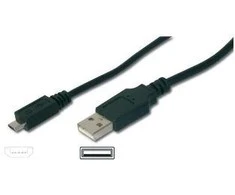 Digitus Assmann Electronic ASSMANN USB 2.0 jungties kabelis tipas A - micro B M/M 3.0m USB 2.0 conform bl
