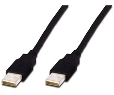 Assmann Electronic ASSMANN USB jungties kabelis tipas A M/M 1.8m USB 2.0 suderinamas bl