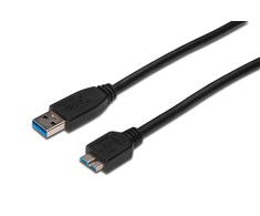 Assmann Electronic ASSMANN USB 3.0 jungties kabelis USB A - Micro USB B M/M 0.25m USB 3.0 atitinka UL bl