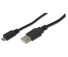 Assmann Electronic DIGITUS USB jungties kabelis tipas A - micro B M/M 1.0m USB 2.0 suderinamas bl