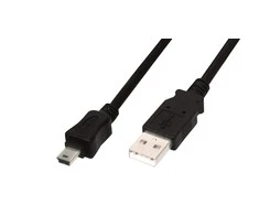 Assmann Electronic ASSMANN USB 2.0 jungties kabelis tipas A - mini B 5pin M/M 1.0m USB 2.0 atitinka UL bl
