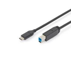 Assmann Electronic ASSMANN USB Type-C jungties kabelis tipas C iki B M/M 1.8m 3A 5GB 3.0 Versija CE bl