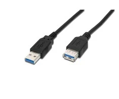 Assmann Electronic DIGITUS USB 3.0 ilgintuvas A tipas M/F 1.8m USB 3.0 atitinka bl