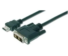 Assmann Electronic DIGITUS HDMI į DVI-D 18+1 laidas 2m juodas bulk St/St