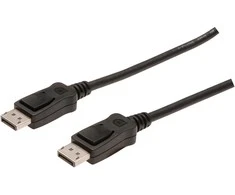 Assmann Electronic ASSMANN laidas Displayport 1.2 AWG28 2xshielded juodas 5m