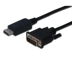 Assmann Electronic ASSMANN adapteris DisplayPort 1.2 DVI-D 24+1 M/M skaitmeninis Full HD Dual Link 1m maks. 2560 x 1600