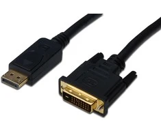Assmann Electronic ASSMANN adapterio laidas DisplayPort 1.2 DVI-D 24+1 M/M skaitmeninis Full HD Dual Link 2m maks. 2560x1600