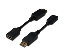 Assmann Electronic „Assmann“ elektroninio DIGITUS adapterio kabelio ekranasPrievadas HDMI M/F 0,15 m AW28