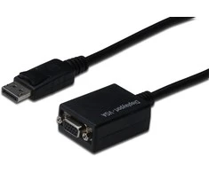 Assmann Electronic DIGITUS adapterio kabelio ekranasPortas VGA HD15 0,15m AWG28 2x ekranuotas